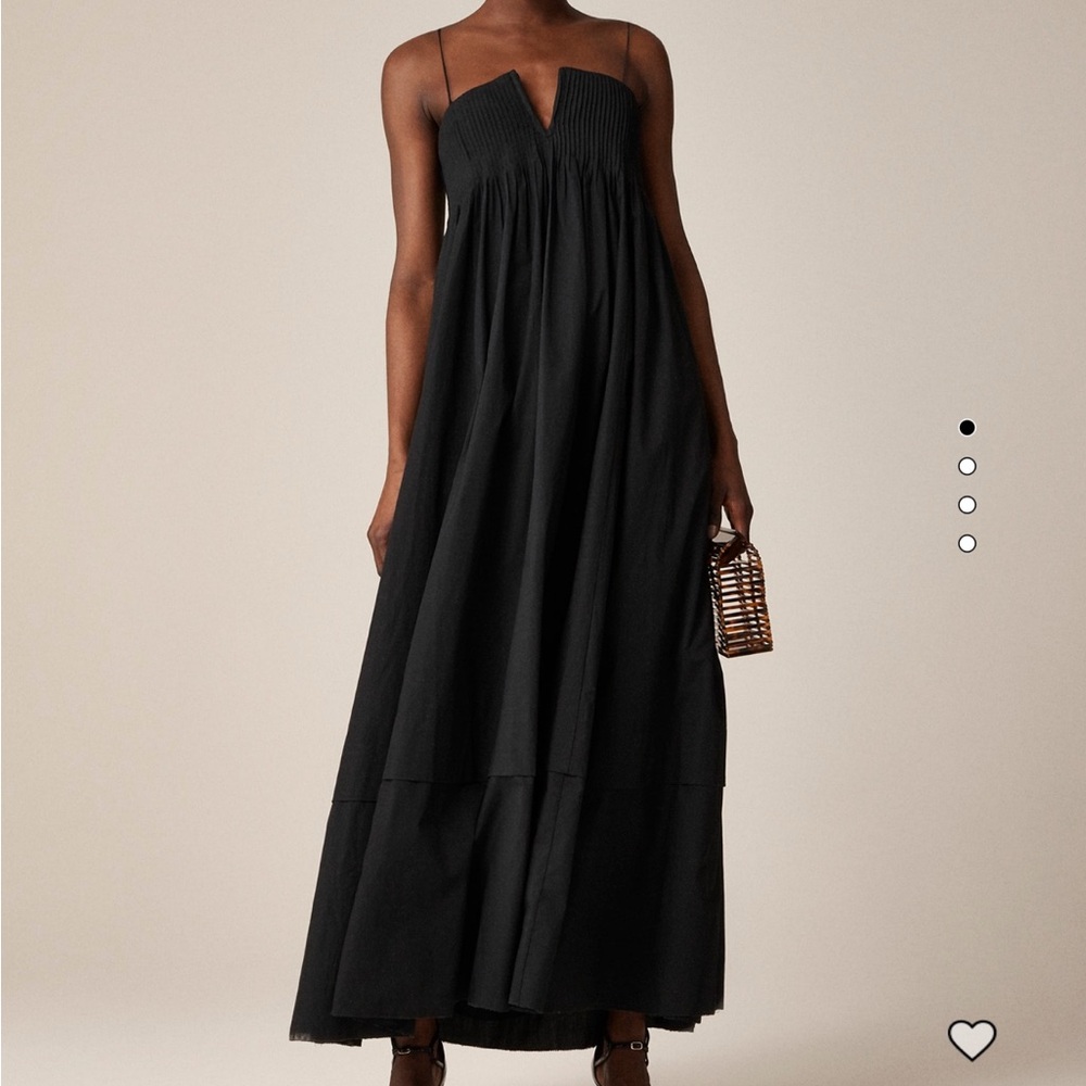 NWT Jcrew black maxi dress